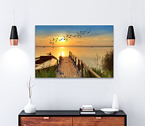 Obraz Drevené mólo pri rieke 1386